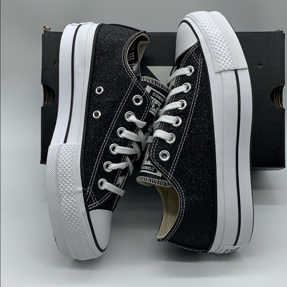CONVERSE CTAS LIFT OX PLATFORM black/white/black - Picture 2 of 16